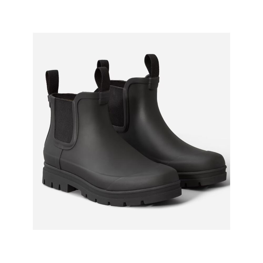 Everlane Black Chelsea Rain Boots Size 7 Waterproof Lug Sole Minimalist NWOB - Picture 9 of 9